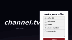 What Channel.tv website looked like in 2016 (8 years ago)