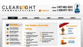What Clearlight.com website looked like in 2016 (8 years ago)