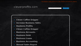 What Cleverprofits.com website looked like in 2016 (8 years ago)