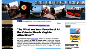 What Colonial-beach-virginia-attractions.com website looked like in 2016 (8 years ago)