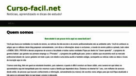 What Curso-facil.net website looked like in 2016 (8 years ago)