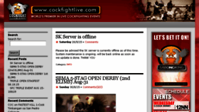 What Cockfightlive.com website looked like in 2016 (8 years ago)