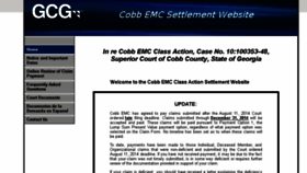 What Cobbemcsettlement.com website looked like in 2016 (8 years ago)