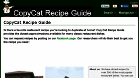 What Copycatrecipeguide.com website looked like in 2016 (8 years ago)