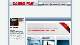 What Cargopak.it website looked like in 2016 (8 years ago)