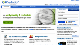What Crederity.com website looked like in 2016 (8 years ago)
