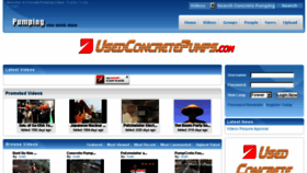 What Concretepumpingvideos.com website looked like in 2016 (8 years ago)