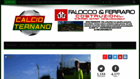 What Calcioternano.it website looked like in 2016 (8 years ago)