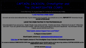 What Captainjackson.org website looked like in 2016 (8 years ago)