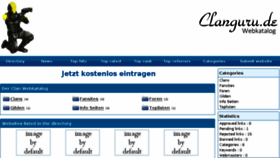What Clanguru.de website looked like in 2016 (8 years ago)