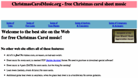 What Christmascarolmusic.org website looked like in 2016 (8 years ago)