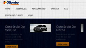 What Consorciocolombo.com.br website looked like in 2016 (9 years ago)
