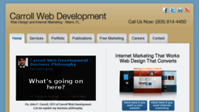What Carrollwebdevelopment.com website looked like in 2016 (8 years ago)