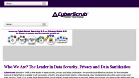 What Cyberscrub.com website looked like in 2016 (8 years ago)