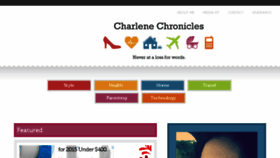 What Charlenechronicles.com website looked like in 2016 (8 years ago)
