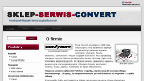 What Convert.net.pl website looked like in 2016 (8 years ago)