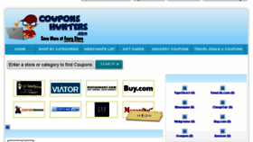 What Couponshunters.com website looked like in 2016 (8 years ago)