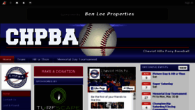 What Chpba.org website looked like in 2016 (9 years ago)
