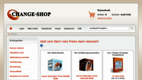 What Change-shop.de website looked like in 2016 (8 years ago)