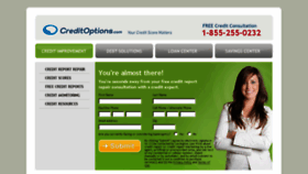 What Creditoptions.com website looked like in 2016 (8 years ago)