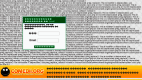 What Comedii.org website looked like in 2016 (9 years ago)