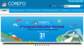 What Corefo.com website looked like in 2016 (8 years ago)