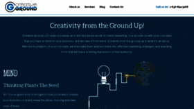 What Creativegroundllc.com website looked like in 2016 (8 years ago)