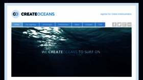 What Createoceans.com website looked like in 2016 (8 years ago)