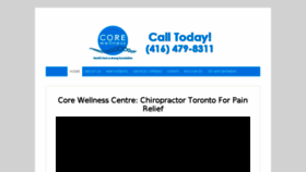 What Corewellnesscentre.ca website looked like in 2016 (8 years ago)