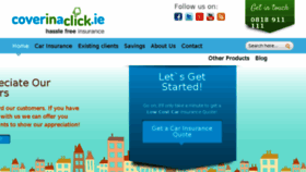 What Coverinaclick.ie website looked like in 2016 (8 years ago)