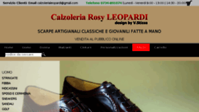 What Calzolerialeopardi.it website looked like in 2016 (8 years ago)