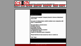 What C-c.ch website looked like in 2016 (8 years ago)