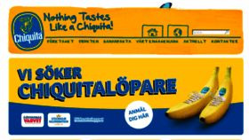 What Chiquita.se website looked like in 2016 (8 years ago)