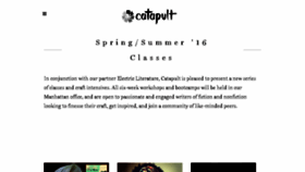 What Classes.catapult.co website looked like in 2016 (8 years ago)