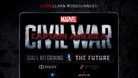 What Captainamericacivilwarchallenge.com website looked like in 2016 (8 years ago)