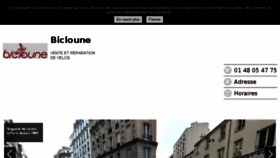 What Cycles-bicloune.com website looked like in 2016 (8 years ago)