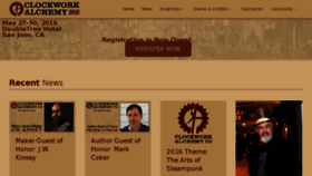 What Clockworkalchemy.com website looked like in 2016 (8 years ago)