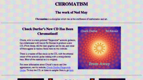 What Chromatism.net website looked like in 2016 (8 years ago)