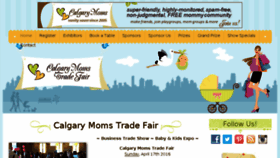 What Calgarymomstradefair.ca website looked like in 2016 (8 years ago)