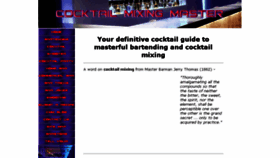 What Cocktailmixingmaster.com website looked like in 2016 (8 years ago)