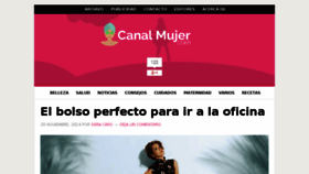 What Canalmujer.com website looked like in 2016 (8 years ago)