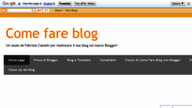 What Comefareblog.com website looked like in 2016 (8 years ago)