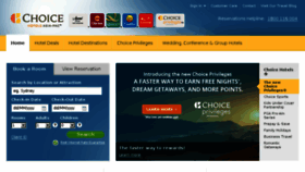 What Choicehotels.com.au website looked like in 2016 (8 years ago)