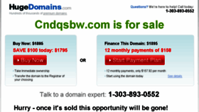 What Cndqsbw.com website looked like in 2016 (8 years ago)
