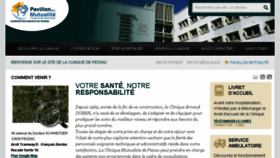 What Clinique-pessac.fr website looked like in 2016 (8 years ago)