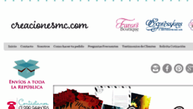 What Creacionesmc.com website looked like in 2016 (8 years ago)