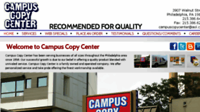 What Campuscopycenter.com website looked like in 2016 (8 years ago)
