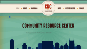 What Crcnashville.org website looked like in 2016 (8 years ago)