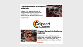What Colpaertonline.be website looked like in 2016 (8 years ago)