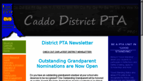 What Caddodistrictpta.org website looked like in 2016 (8 years ago)
